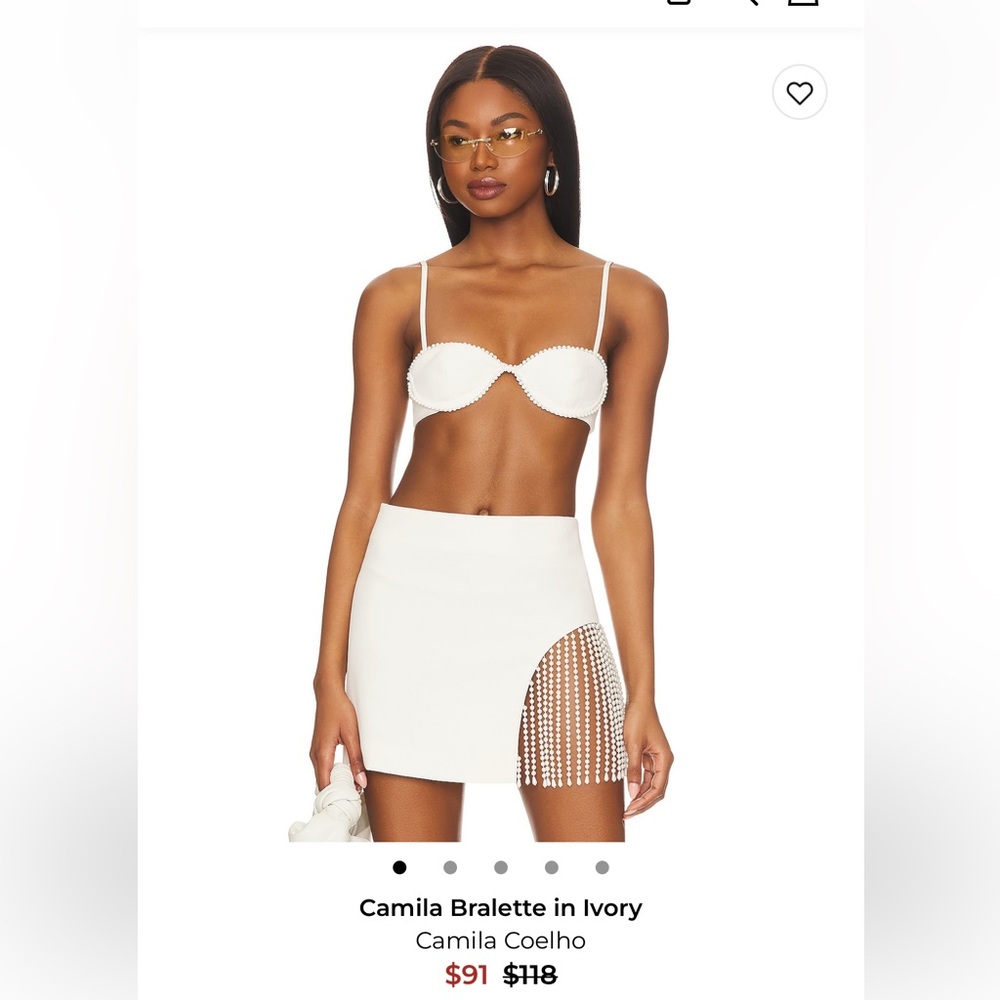 🤍Camila Coelho Mini Skirt + Bralette Set🤍 - Picture 4 of 7